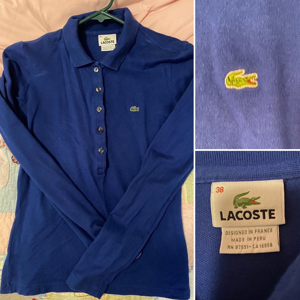 Lacoste long sleeved polo